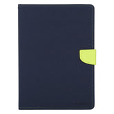 iPad Pro 12.9 2020 Case - Mercury GOOSPERY FANCY DIARY Cross Texture - Navy Blue